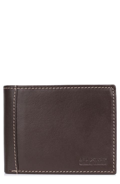 RFID Convertible Leather Thinfold Wallet