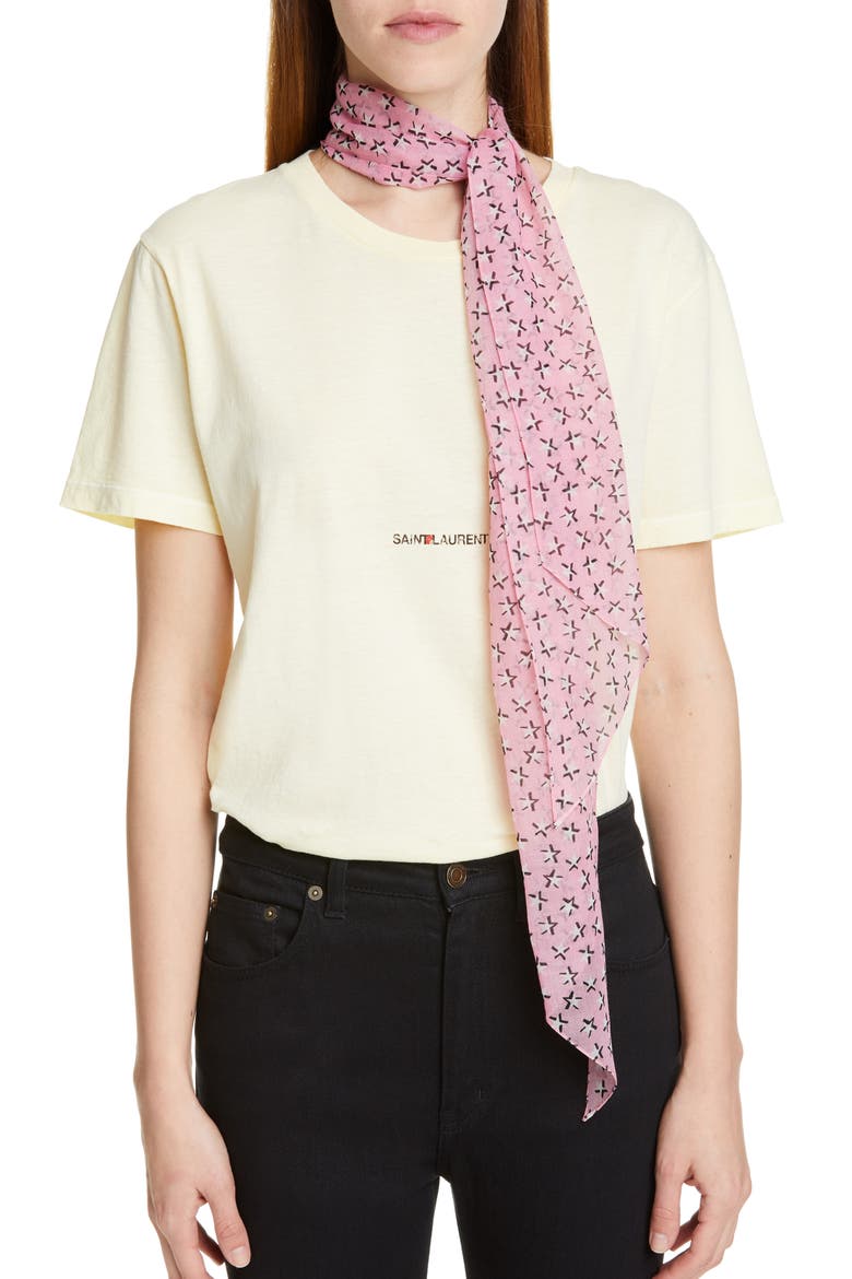Toiles Multico Lava Skinny Wool Scarf, Alternate, color, ROSE/ IVORY
