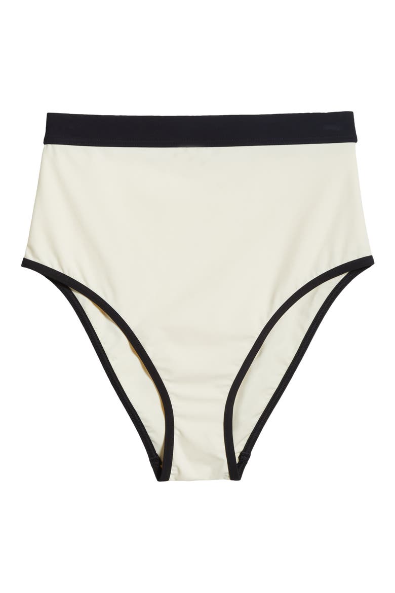 Jayde High Waist Bikini Bottoms, Alternate, color, PEARL