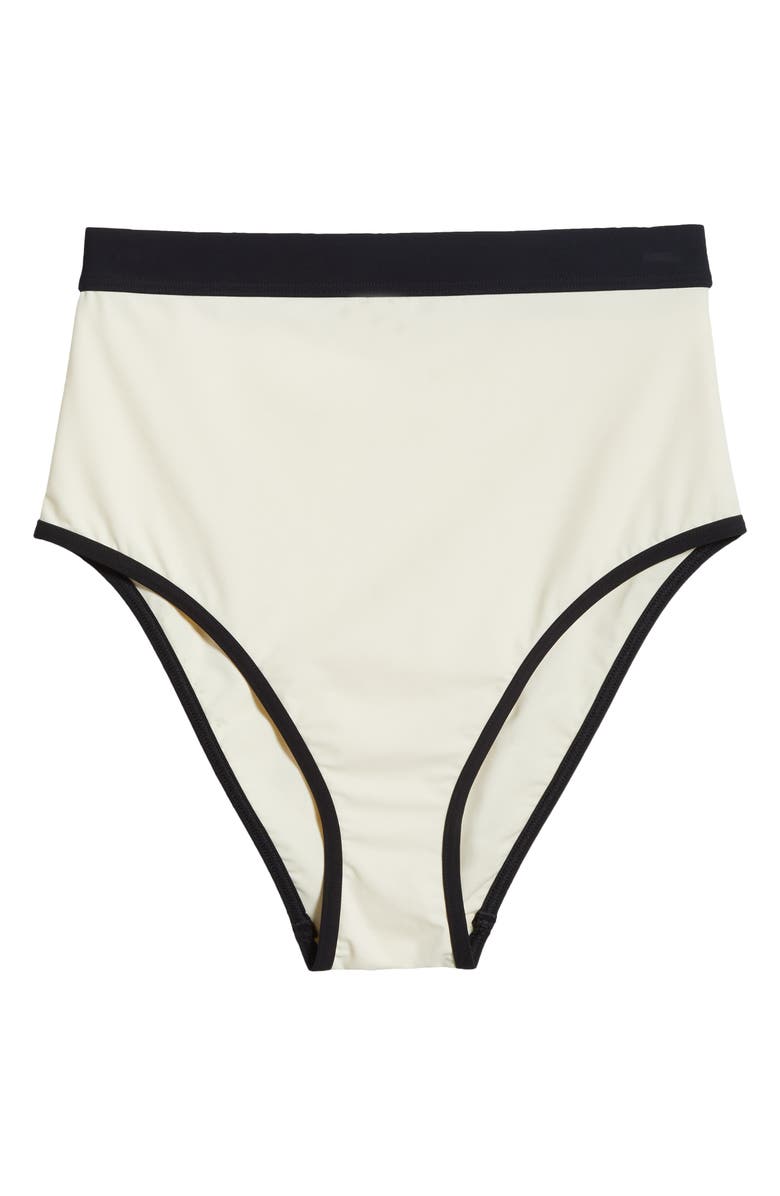 BONDI BORN Jayde High Waist Bikini Bottoms, Alternate, color, Pearl