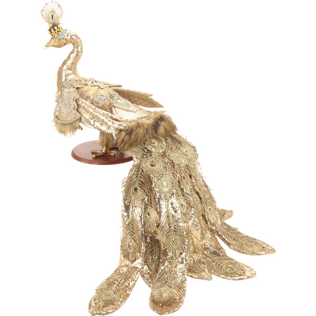 Mark Roberts Gold Peacock In Gold
