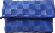 Clare V. Carryall Checkered Leather Clutch