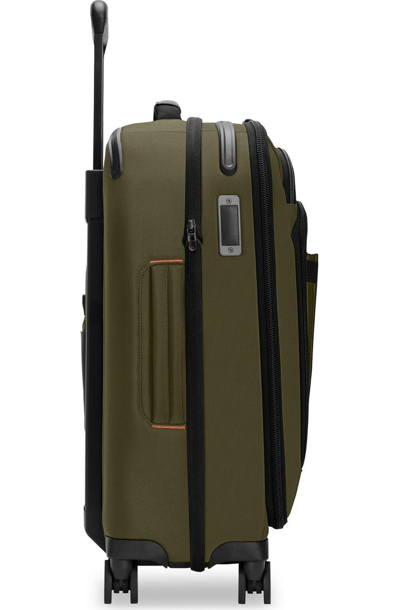 Briggs & Riley ZDX Essential 22-Inch Expandable Carry-On Spinner Suitcase, Alternate, color, Hunter
