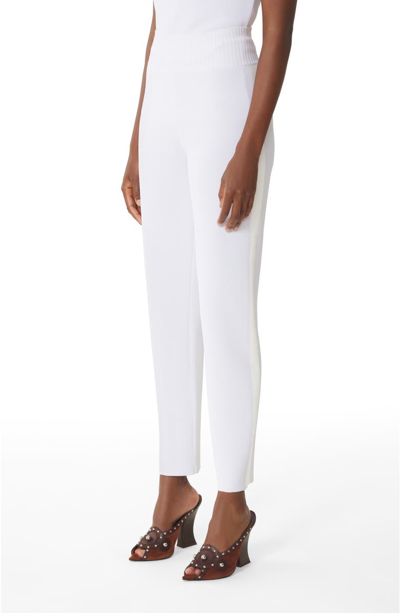 Lanvin White Viscose Leggings, Alternate, color, White