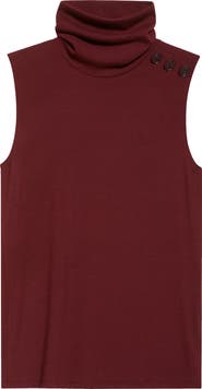 L
AGENCE Ceci Sleeveless Turtleneck Sweater