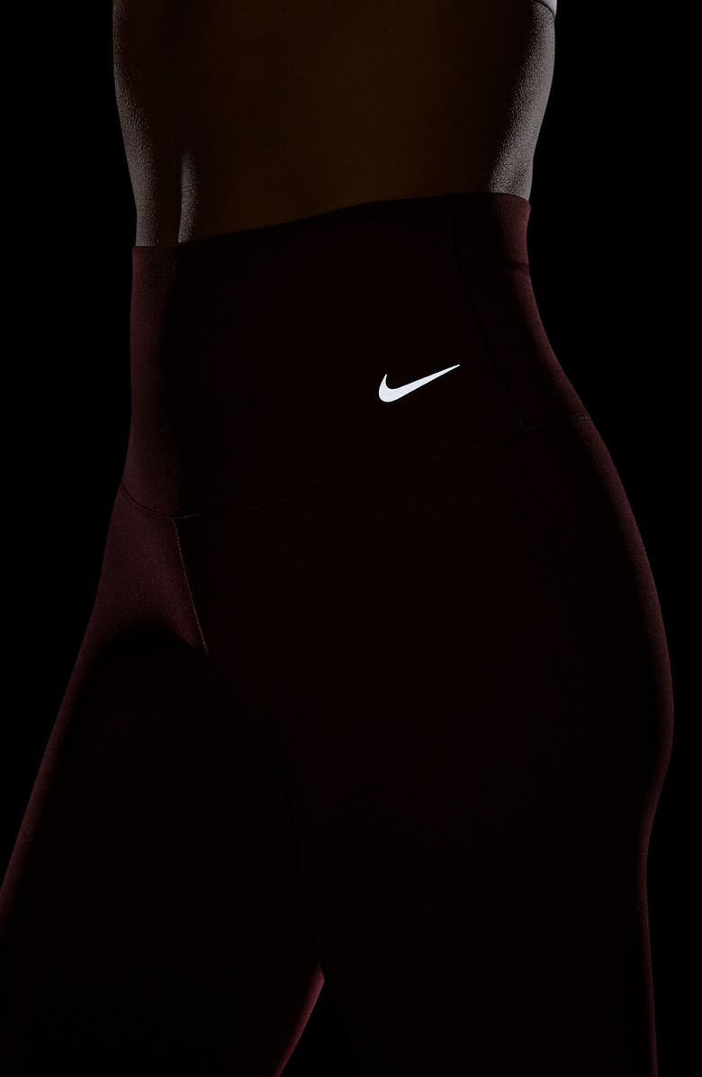Nike Zenvy Gentle-Support High-Waisted 7/8 Leggings, Alternate, color, Dark Team Red/ Black