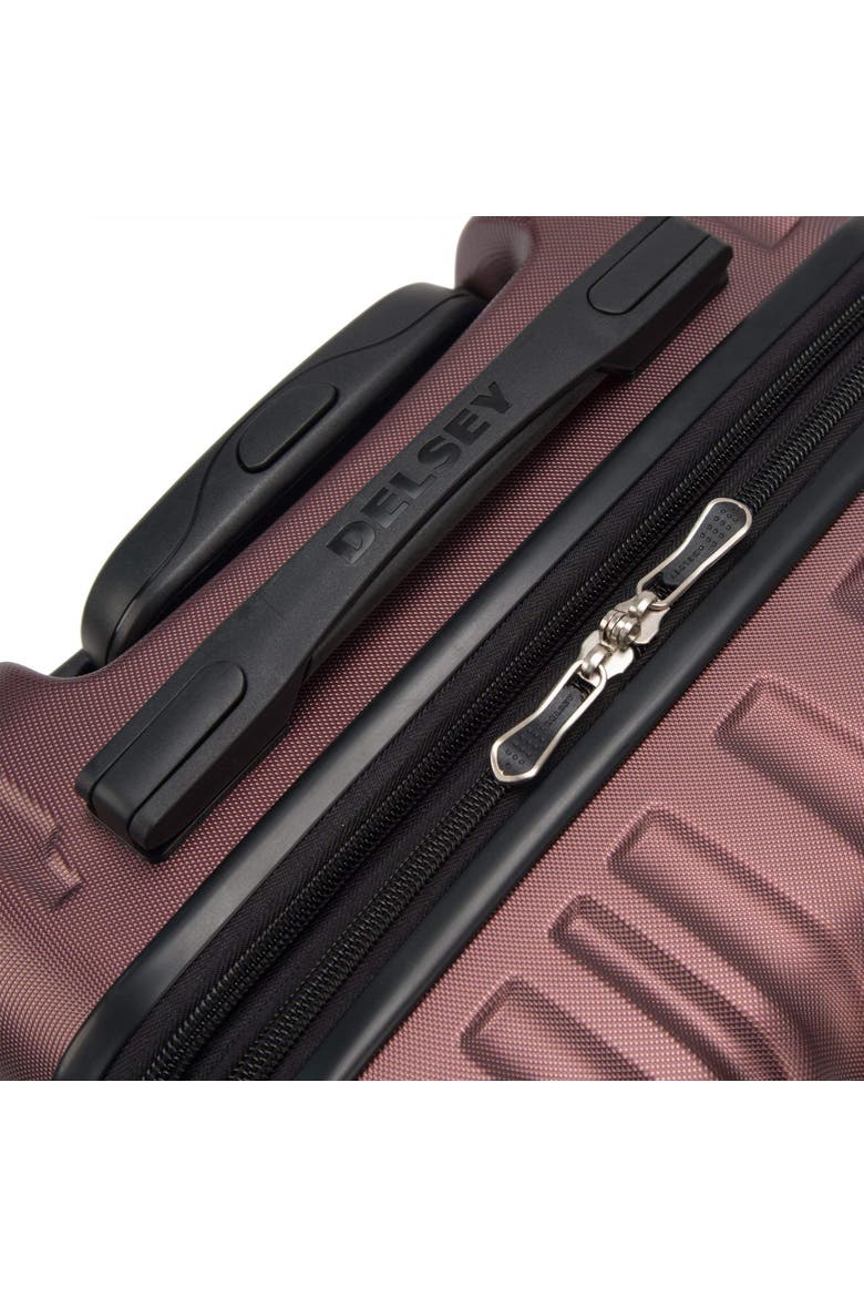 Delsey Alexis Lightweight Luggage-Checked Medium, Alternate, color, Burgundy