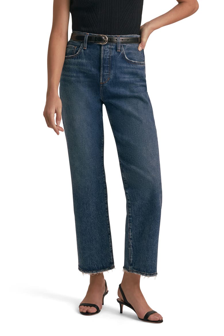 The Otto Super High Waist Ankle Boyfriend Jeans, Main, color, HAVANA