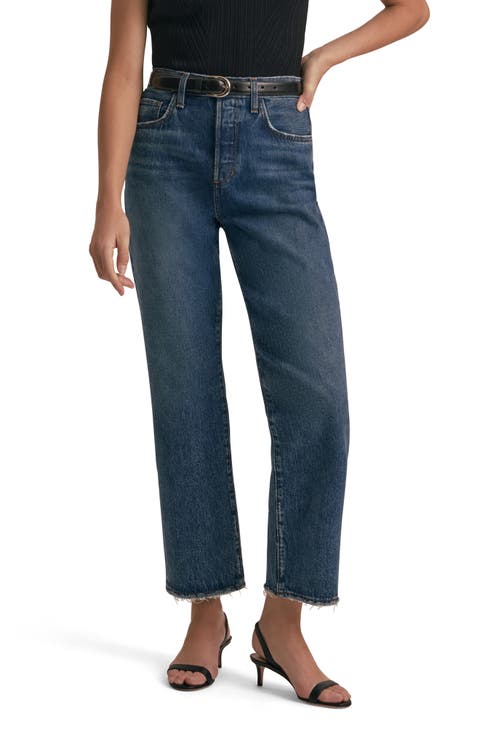 The Otto Super High Waist Ankle Boyfriend Jeans (Havana)