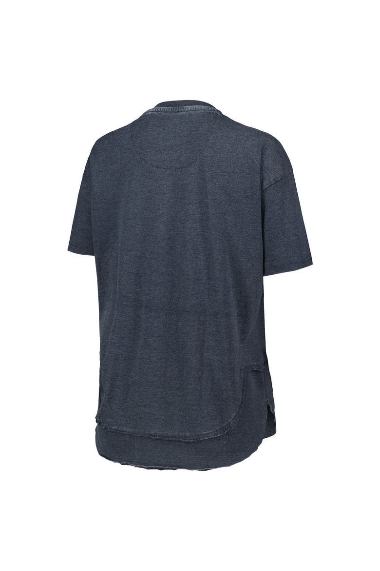 Women's Pressbox Heathered Navy Penn State Nittany Lions Arch Poncho T-Shirt, Alternate, color, Heather Navy