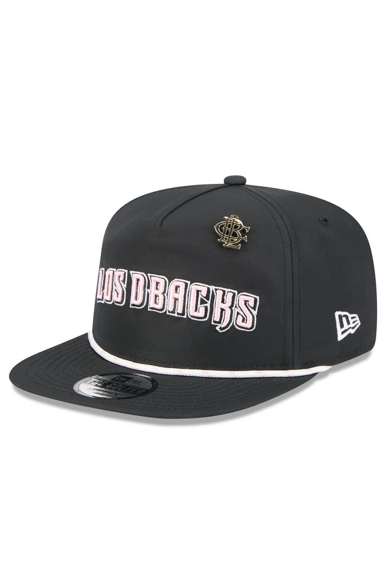 Men's New Era  Black Arizona Diamondbacks 2025 Big League Chew Golfer Snapback Hat, Main, color, Black