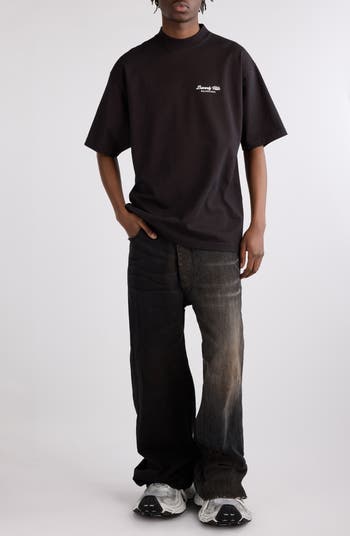 Balenciaga 50-50 Denim Wide Leg Jeans | Nordstrom Balenciaga 50-50 Denim Wide Leg Jeans | Nordstrom