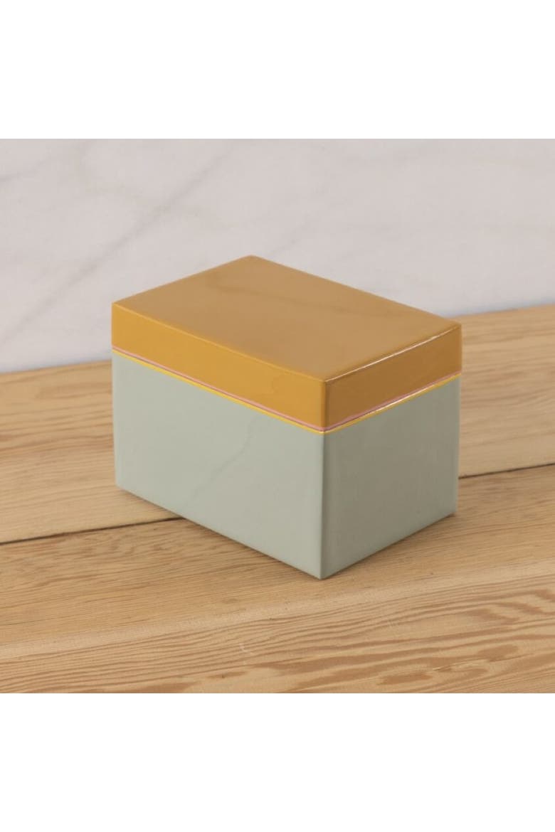 Harlow Bright Recipe Box, Alternate, color, Yellow