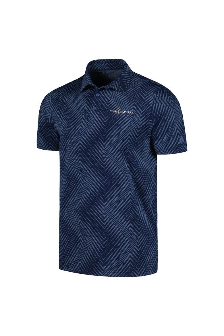 Men's adidas Navy THE PLAYERS Ultimate365 Allover Print Polo, Alternate, color, Navy