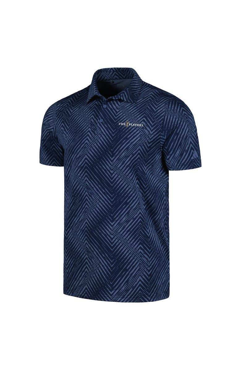 adidas Men's adidas Navy THE PLAYERS Ultimate365 Allover Print Polo, Alternate, color, 