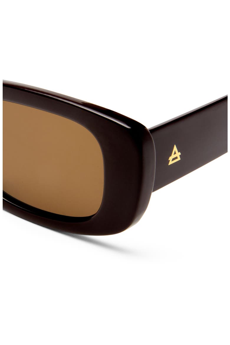 Ceres 51mm Rectangular Sunglasses, Alternate, color, CHOCOLATE / BROWN MONO