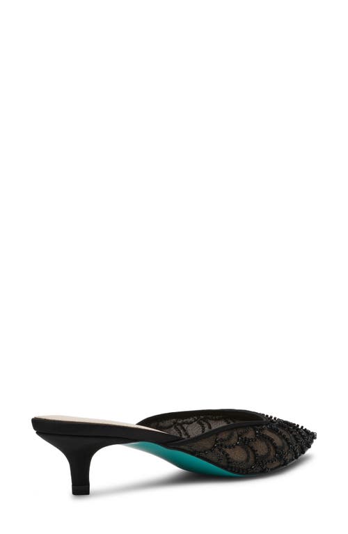 Betsey Johnson Ellis Sequin Mule In Black