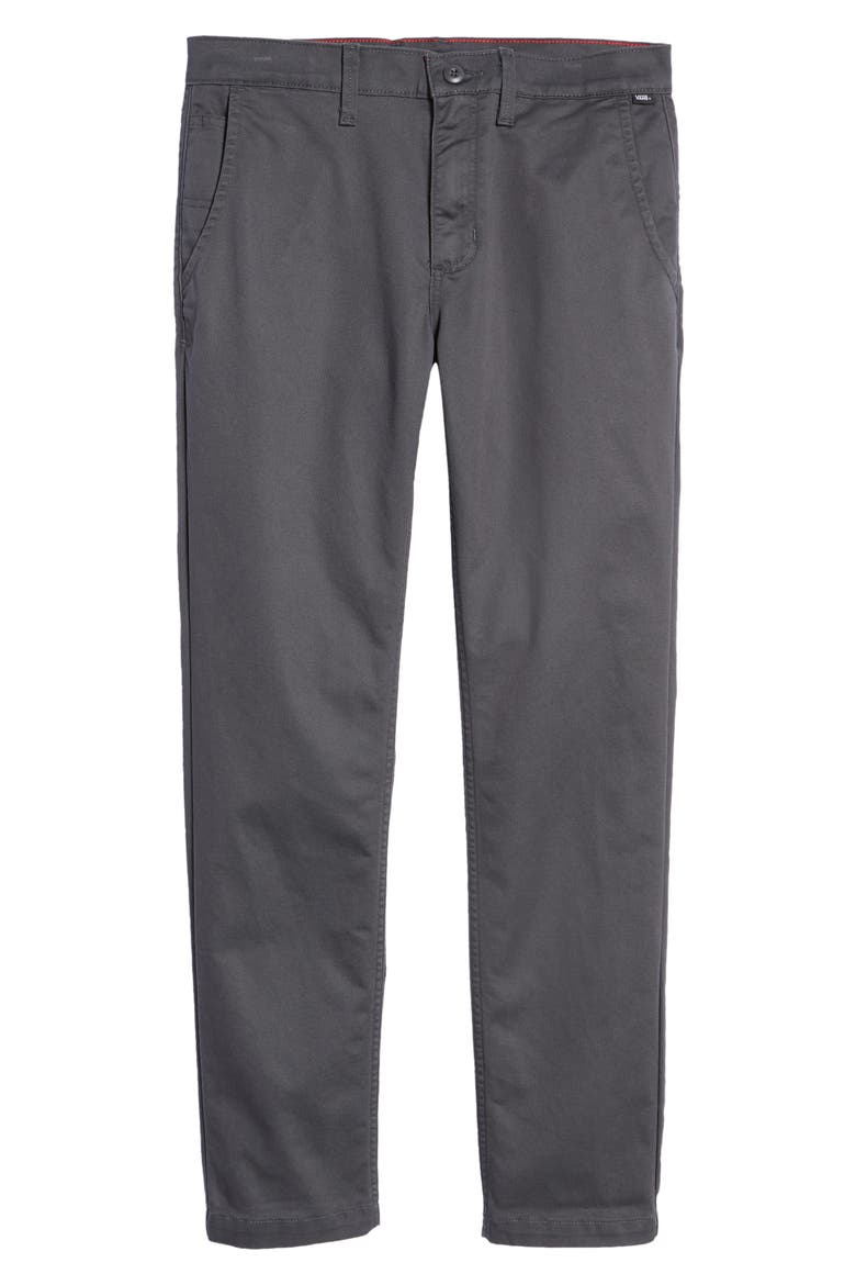 Authentic Slim Fit Stretch Chinos, Alternate, color, ASPHALT