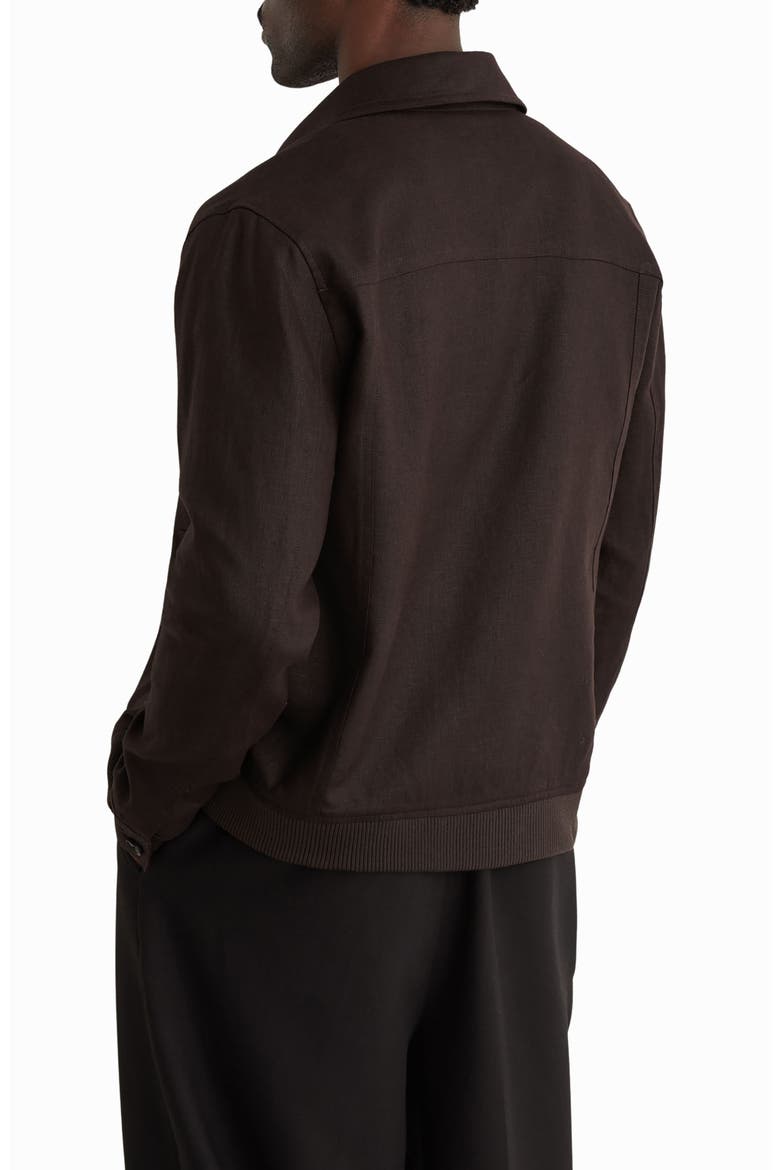 Adam Linen Utility Jacket, Alternate, color, CHOCOLATE BROWN