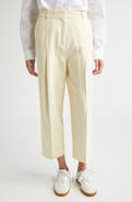 TOTEME Pleat Front Straight Leg Pants