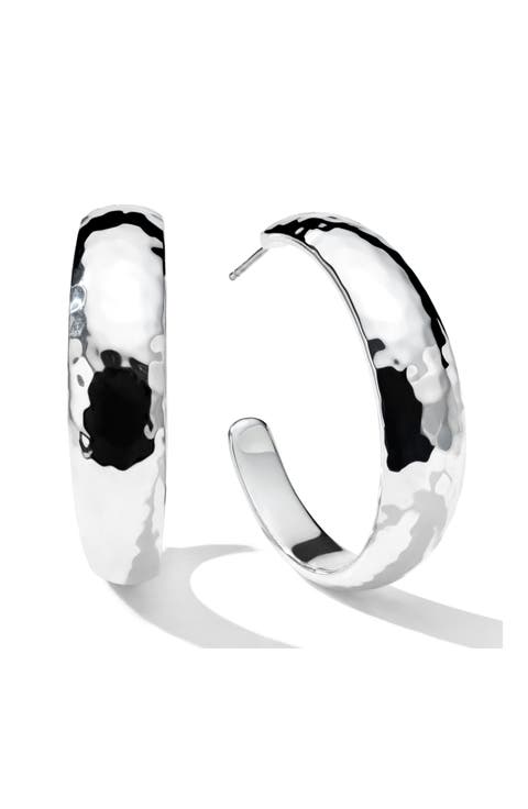 Classico Hammered Hoop Earrings