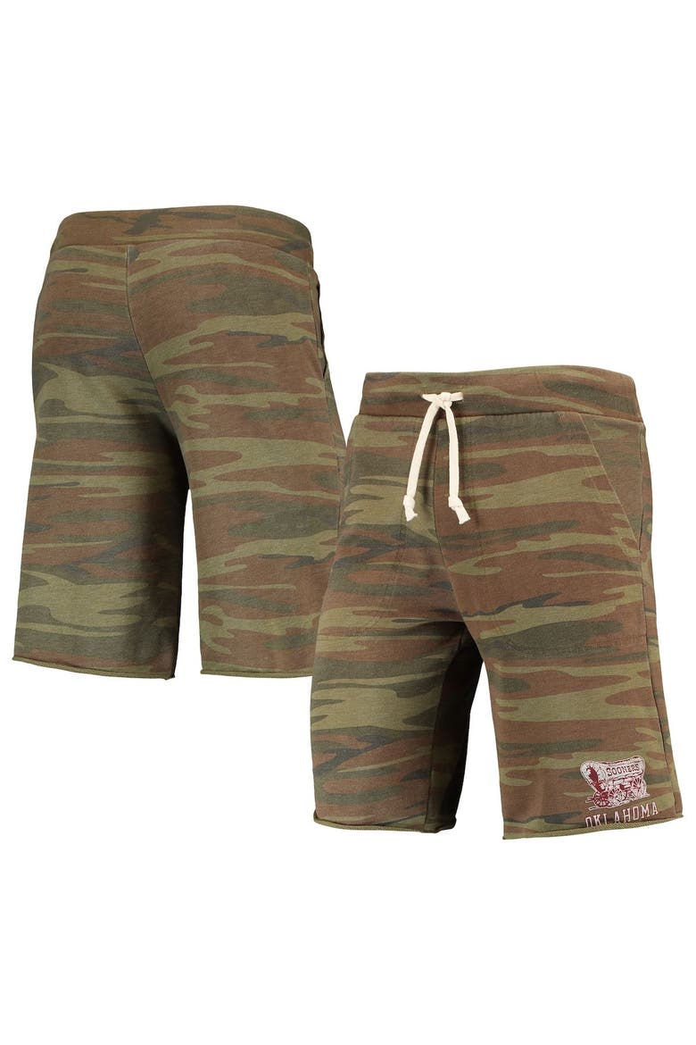 Men's Camo Alternative Apparel Oklahoma Sooners Victory Lounge Shorts, Main, color, Camo