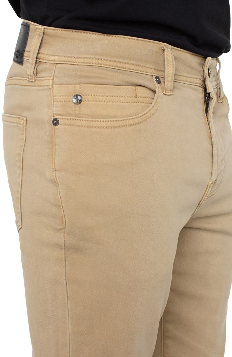 Liverpool Los Angeles Kingston Modern Slim Straight Leg Twill Pants, Alternate, color, Khaki