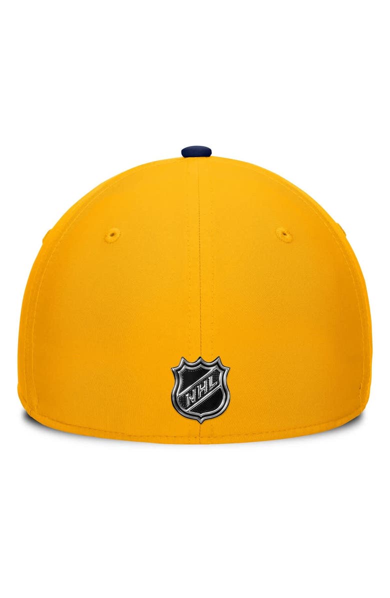 FANATICS Men's Fanatics Gold/Navy Nashville Predators Authentic Pro Rink Flex Hat, Alternate, color, Gold