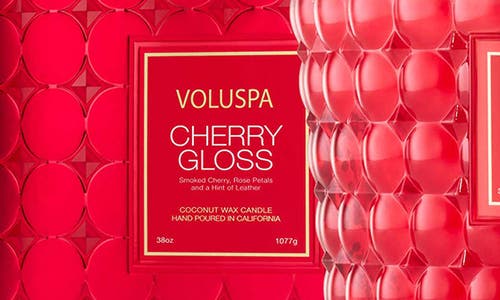 Voluspa Cherry Gloss 3-wick Scented Hearth Candle In Cherry Gloss