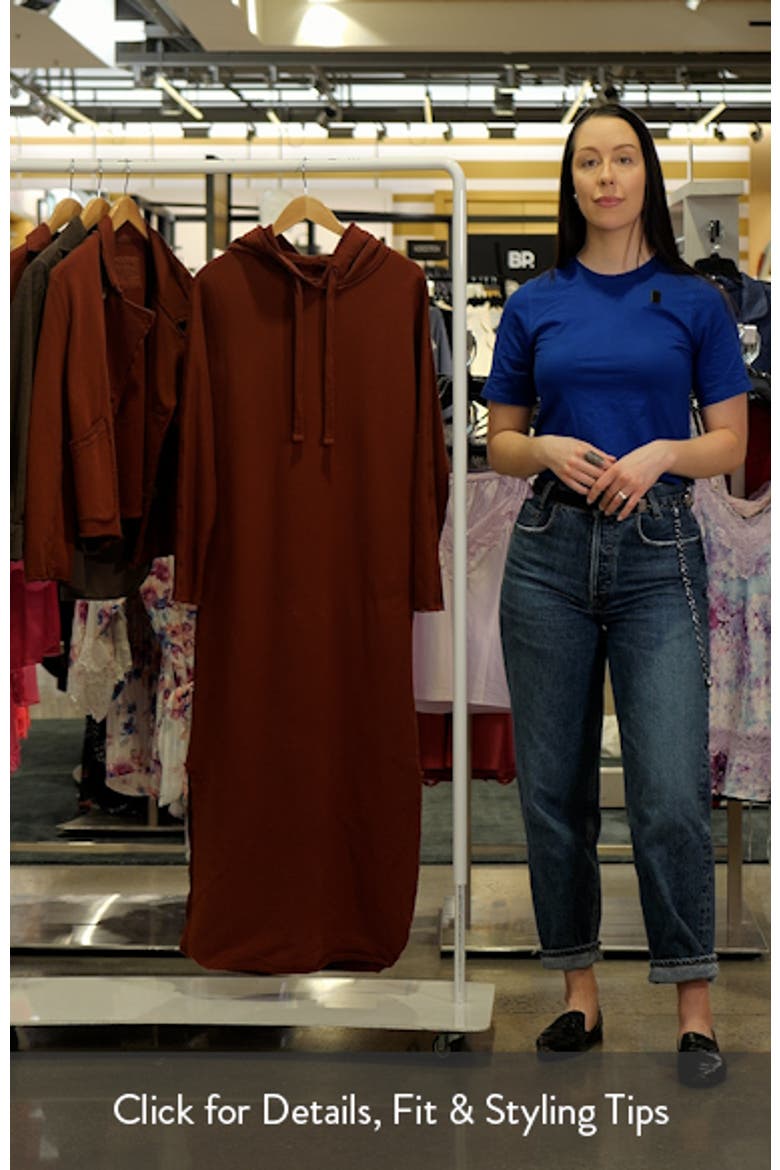 James Long Sleeve Hooded Cape Dress video