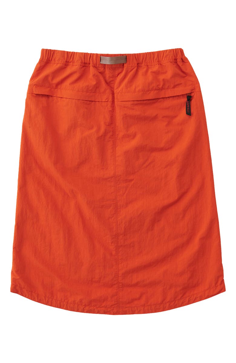 Gramicci Packable Woven Midi Skirt, Alternate, color, Orange