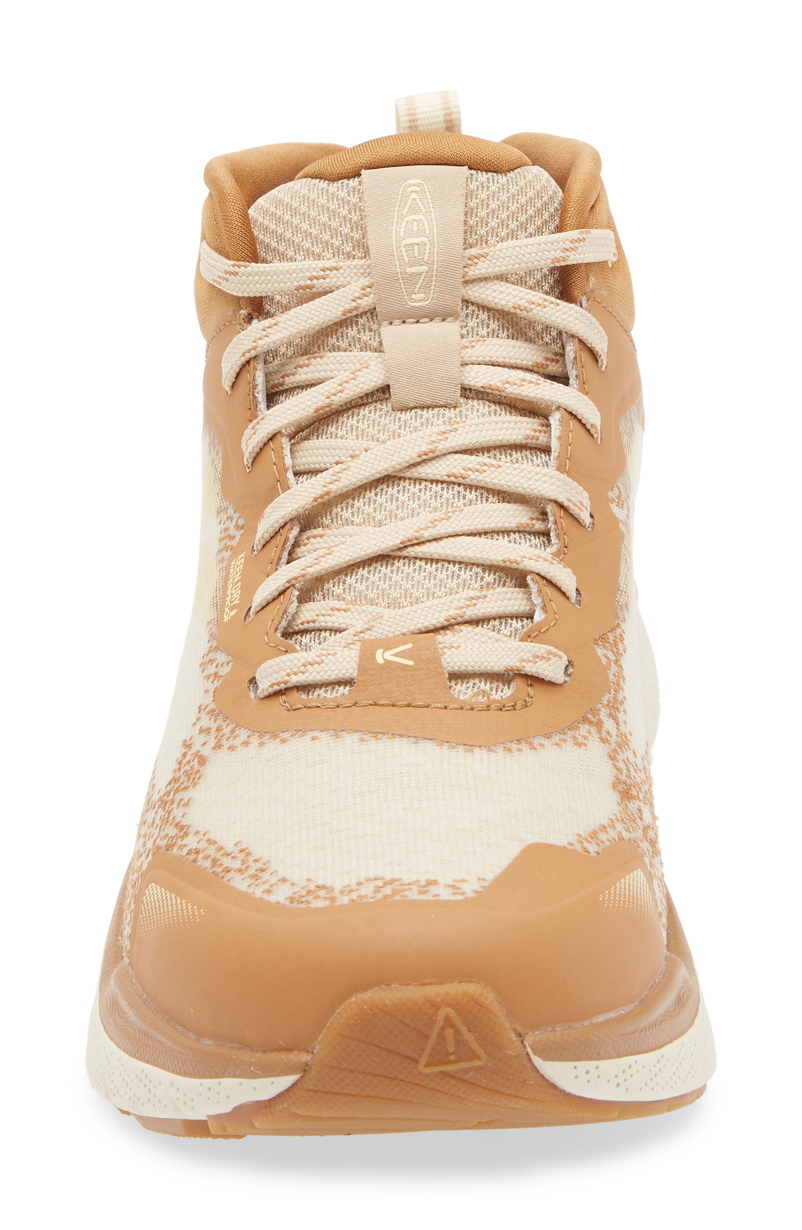 KEEN Leiki Waterproof Mid Hiking Boot, Alternate, color, Safari/ Chipmunk
