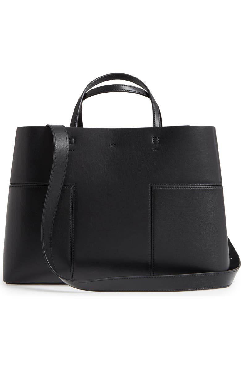 Tory Burch Block-T Leather Tote, Alternate, color,