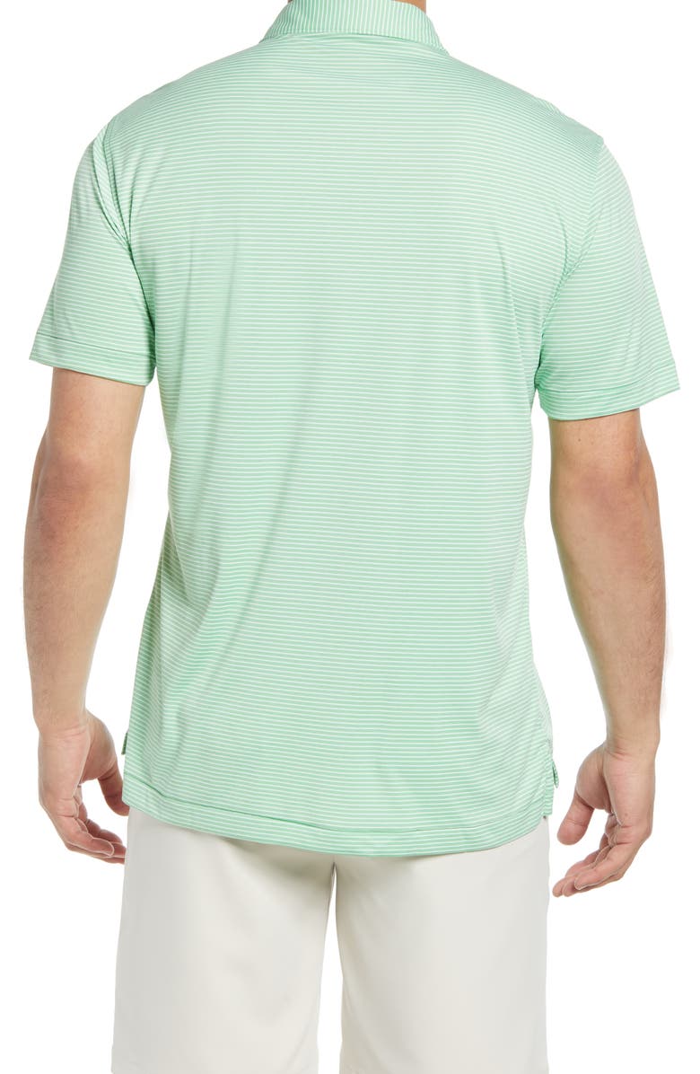 Peter Millar Featherweight Mélange Stripe Short Sleeve Polo, Alternate, color, 