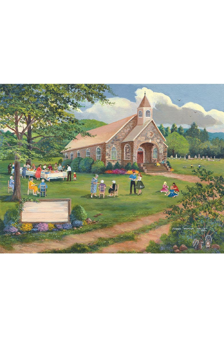 Sunday Dinner on the Grounds 300 piece Jigsaw Puzzle for Adults, Alternate, color, Multicolor