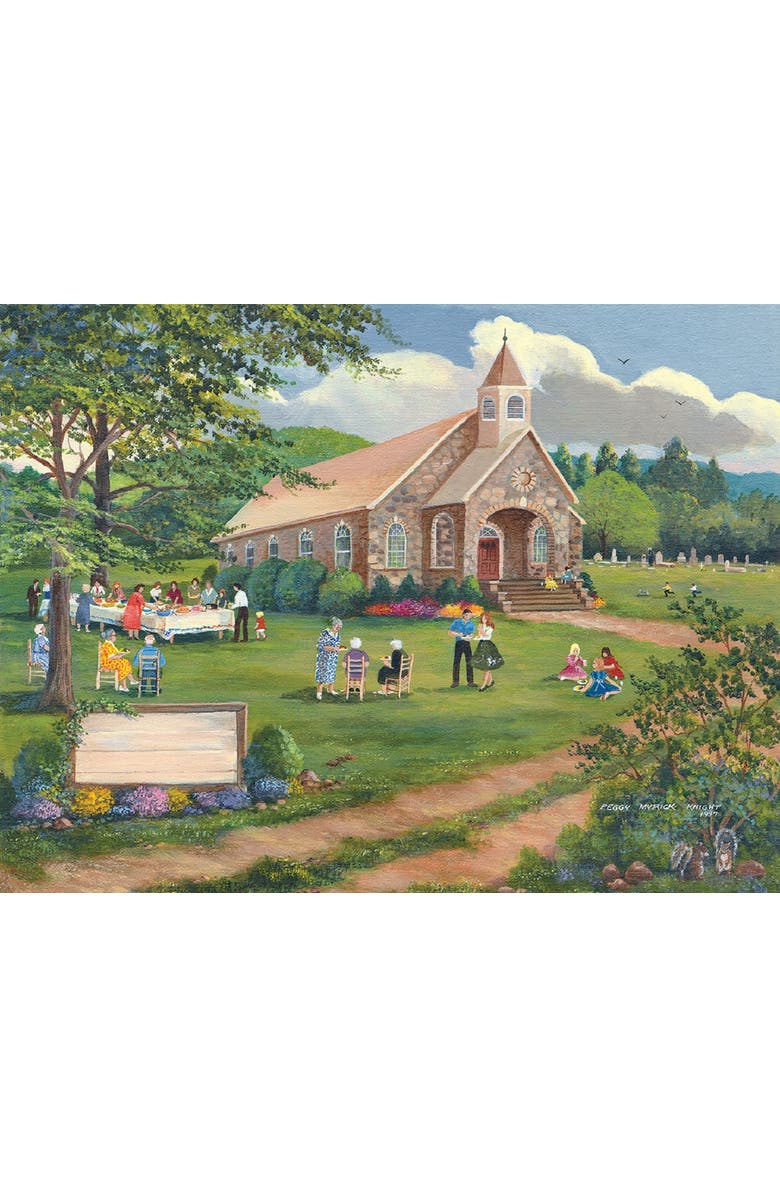 Sunsout Sunday Dinner on the Grounds 300 piece Jigsaw Puzzle for Adults, Alternate, color, Multicolor