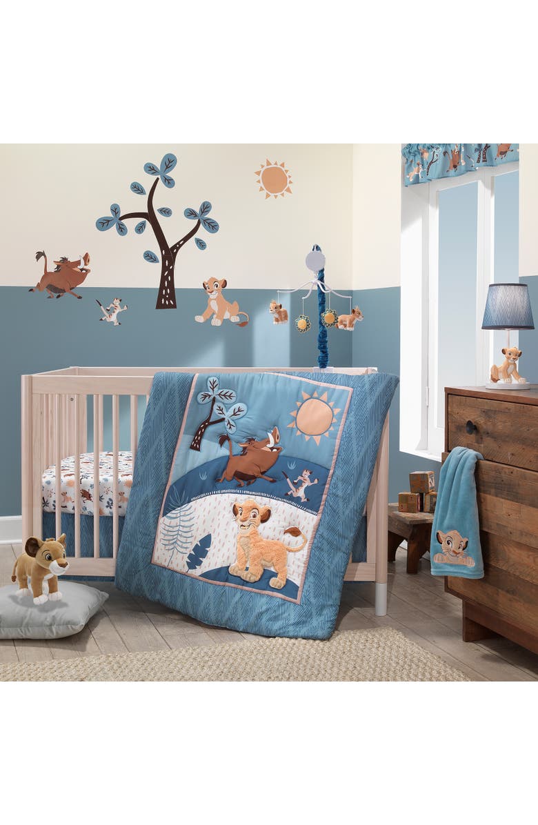 Lambs & Ivy Disney Baby Lion King Adventure Simba/Sun Musical Baby Crib Mobile, Alternate, color,