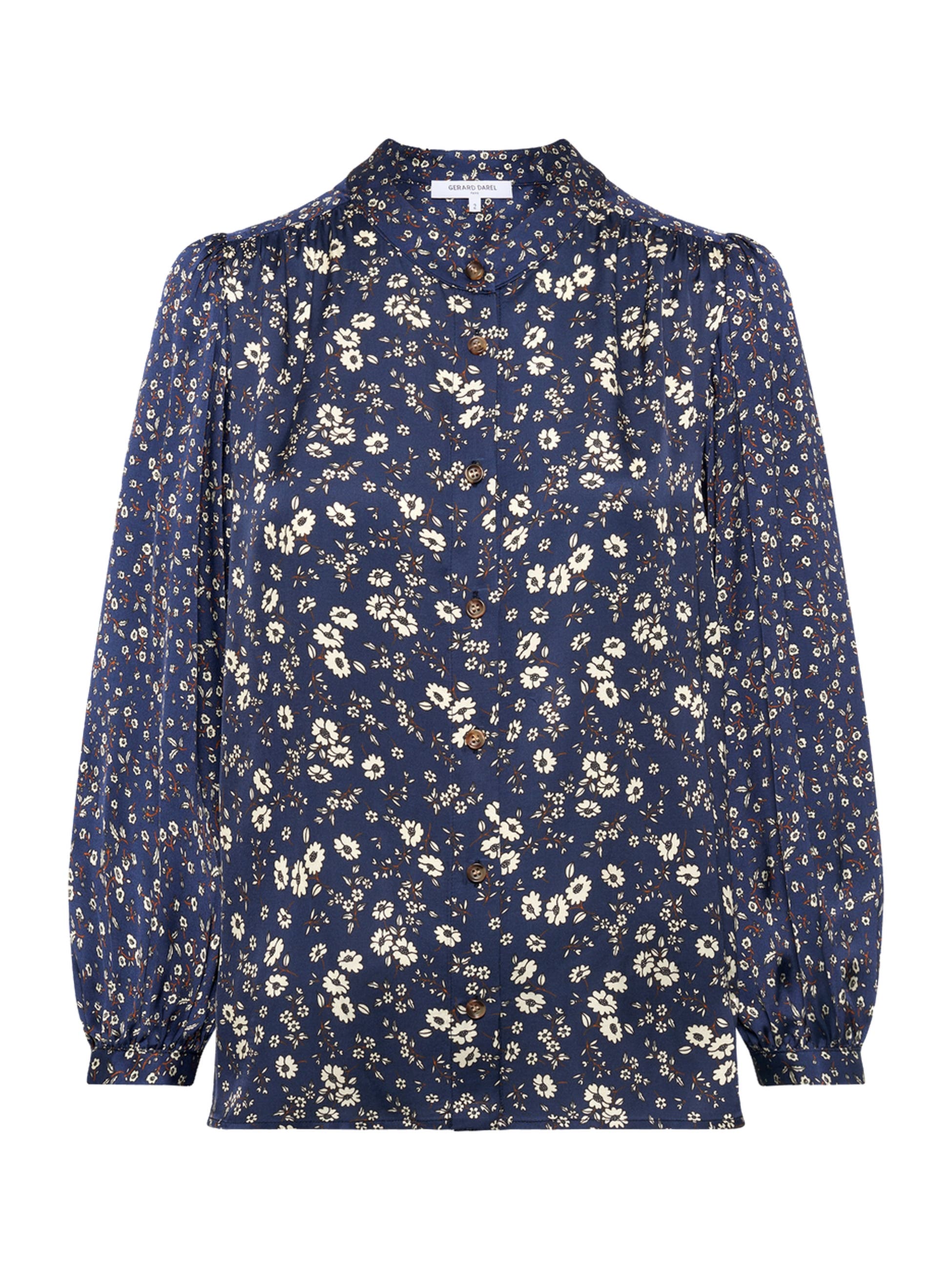 Anaelle Floral Mandarin Collar Shirt - image 2