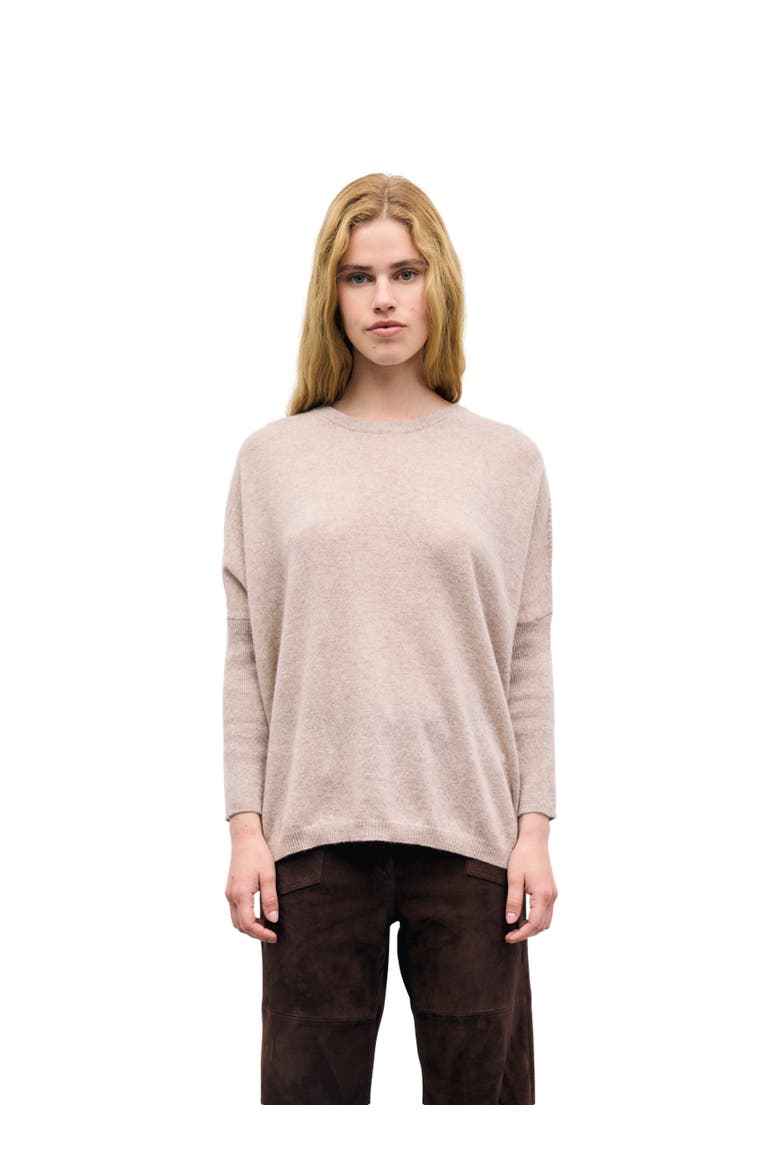 Reta Long Sleeve Relaxed Fit Jumper, Main, color, Pink Beige