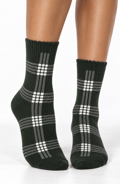 The Brooklyn Assorted 2-Pack Plaid Crew Socks
