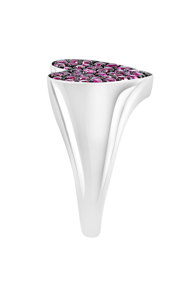 EFFY Pavé Ruby Heart Ring, Alternate, color,