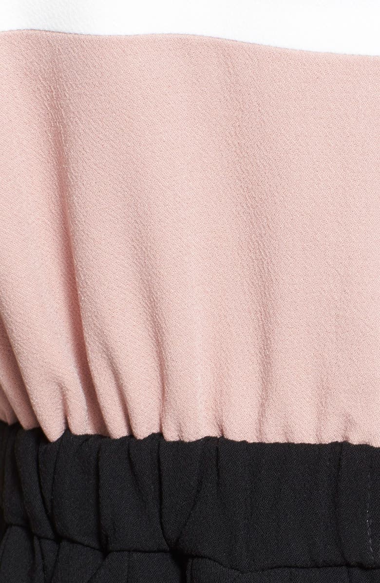 Kate Spade New York colorblock crepe pleated dress, Alternate, color,