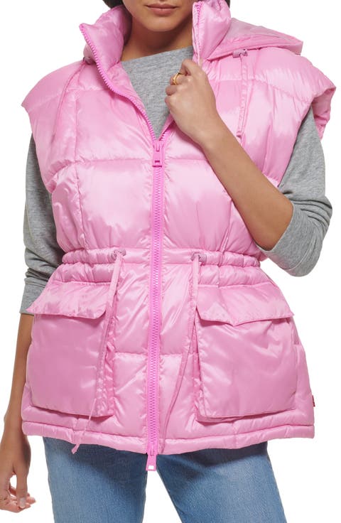 Cinch Waist Hooded Vest