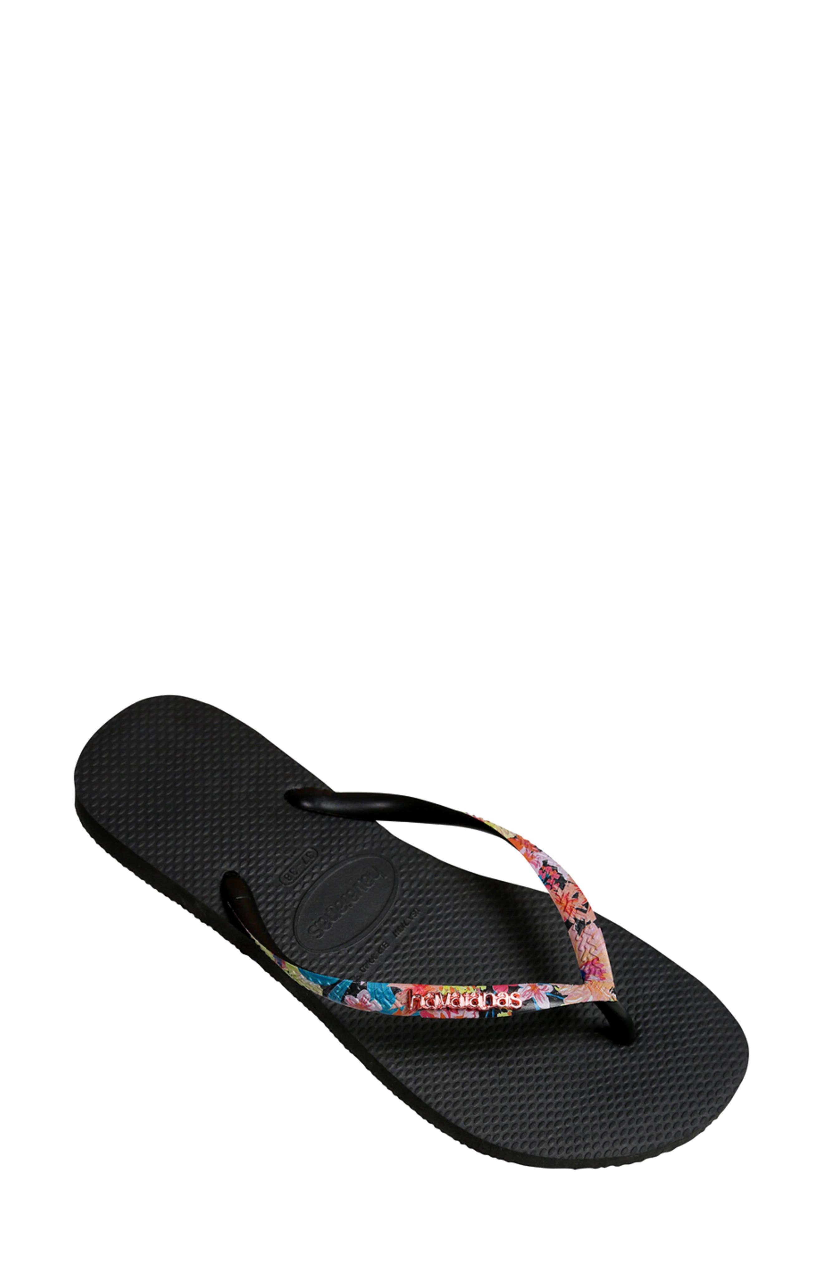Havaianas Slim Tropical Strap Flip Flop, Alternate, color, 