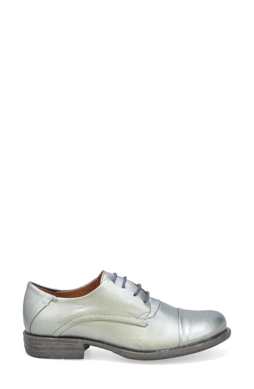 Miz Mooz Letty Oxford Flat In Silver