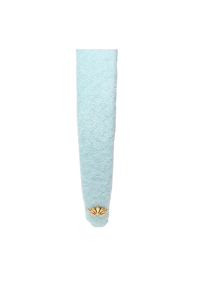 Charlotte Terry Headband, Alternate, color, SEAFOAM
