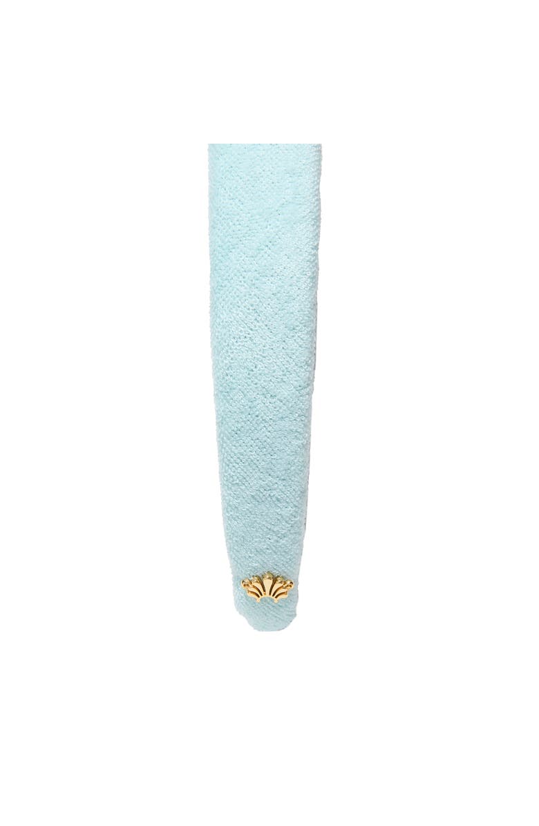 Lele Sadoughi Charlotte Terry Headband, Alternate, color, Seafoam