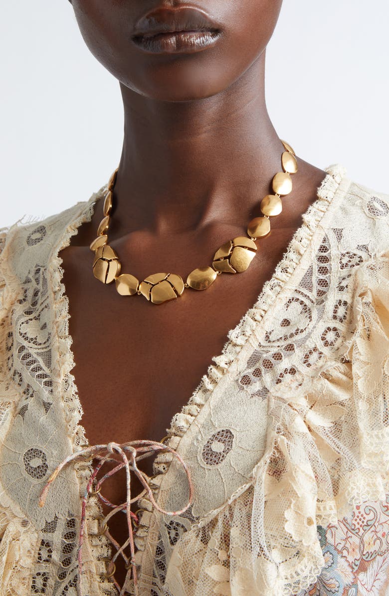 Zimmermann Byron Chain Necklace, Alternate, color, Antique Gold Atg