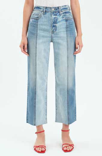 DAZE Sundaze Raw Hem Crop Straight Leg Jeans