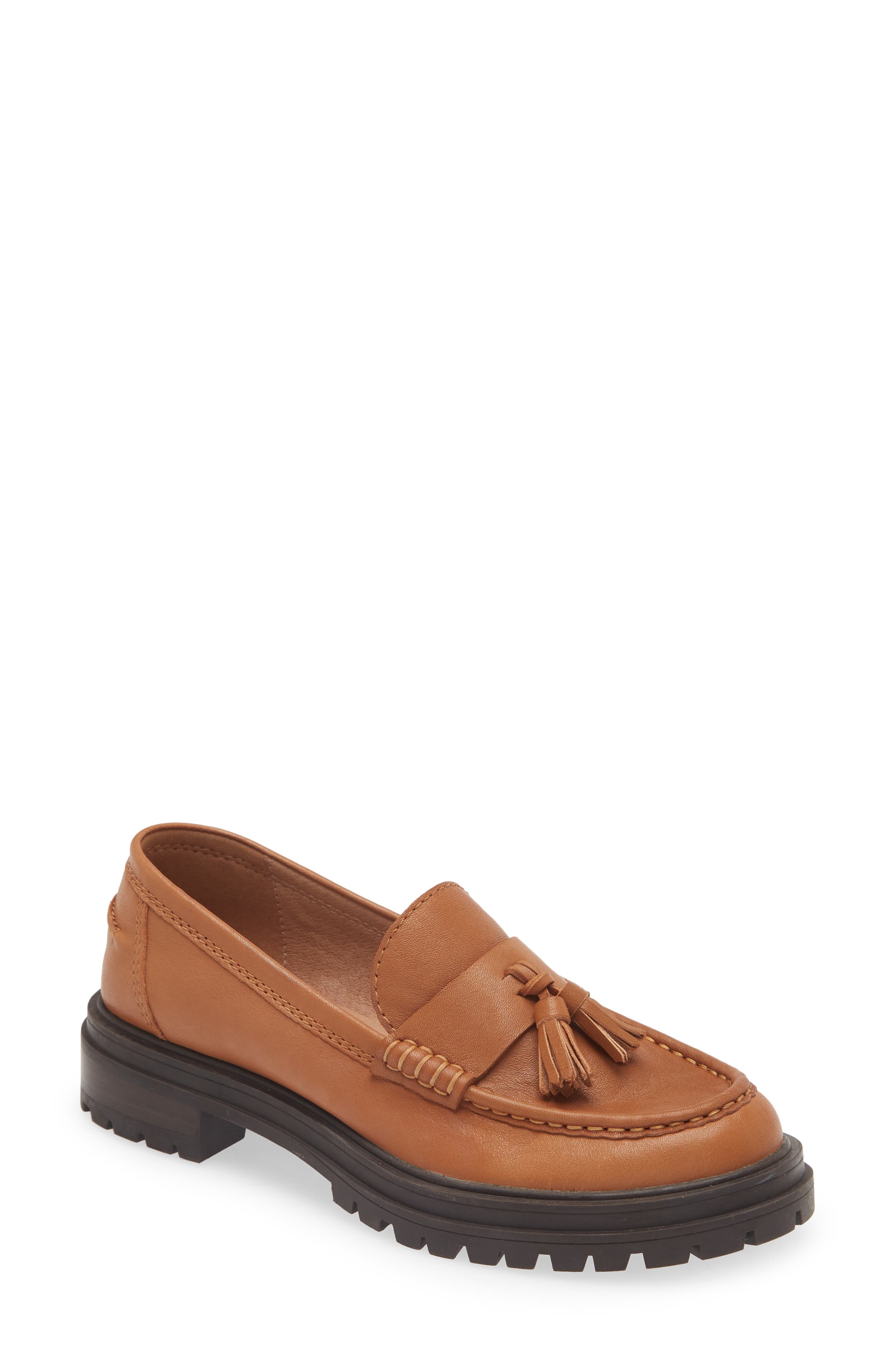 Madewell The Bradley Tassel Lugsole Loafer, Main, color, 